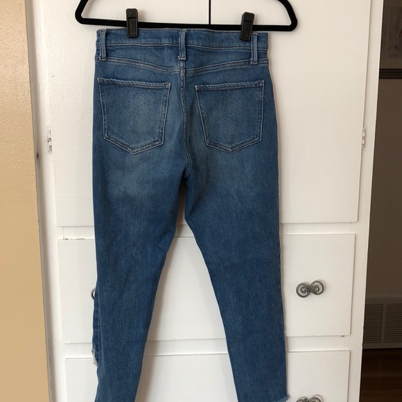 Gap Denim Destructive Skinny Jeans Sz R27 - Picture 5 of 7